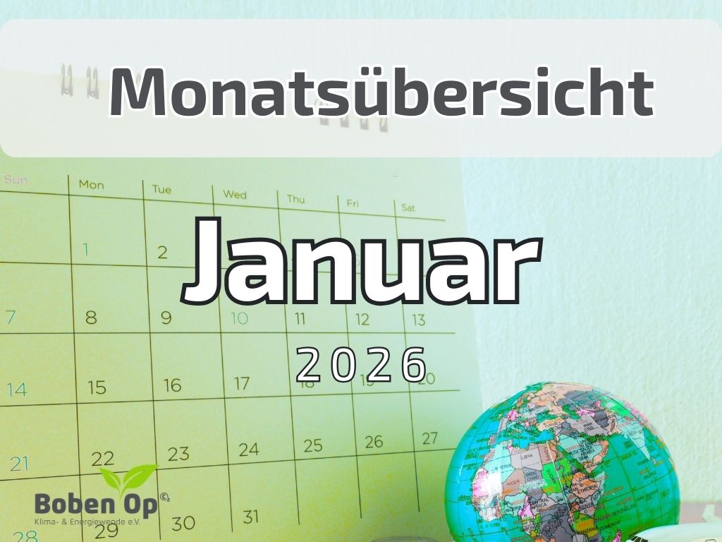 Coverbild, auf dem Monatsübersicht Januar 2026 geschrieben ist